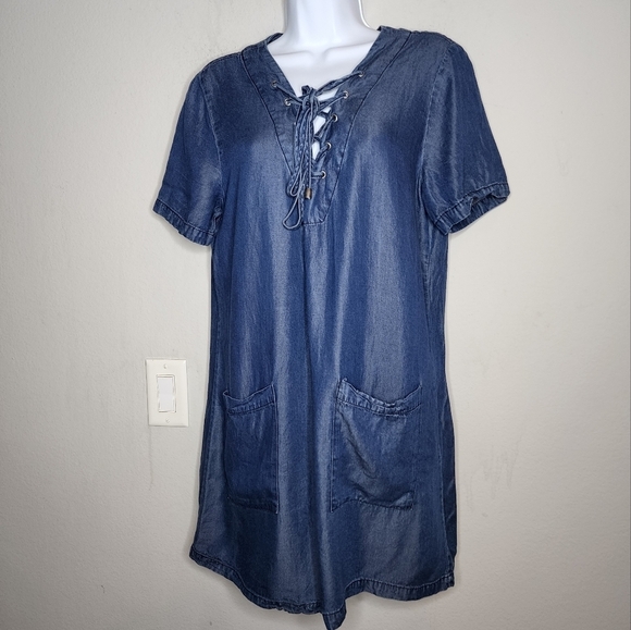 Life in Progress chambray dress - Picture 1 of 10